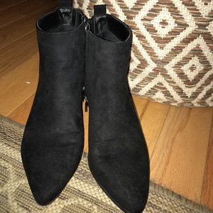 Black Suede A New Day Valerie Booties 